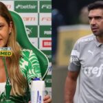 Leila Pereira Abel Ferreira, do Palmeiras (Foto - Montagem TV Foco)