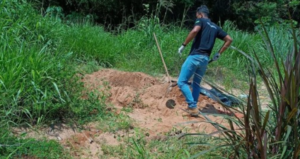 Local onde o corpo foi encontrado - Foto Polícia Civil