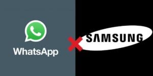 Logo do WhatsApp e da Samsung - Foto Reprodução Internet