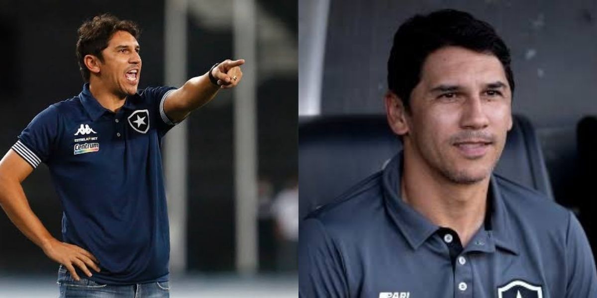 Lúcio Flávio, técnico do Botafogo (Foto - Montagem TV Foco)