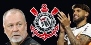 Mano Menezes, Yuri Alberto e bandeira do Corinthians - Foto Reprodução Internet