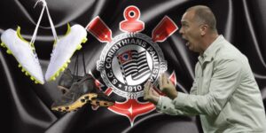 Mano Menezes, bandeira do Corinthians e chuteiras - Foto Reprodução Internet