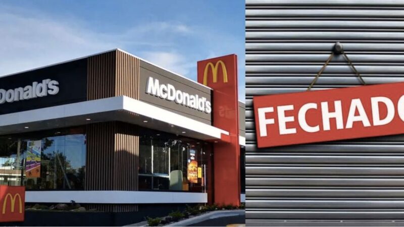 McDonald's and a closed store (Photos: Copy / Internet)