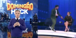 Motivo pelo qual Fábio de Melo precisou sair do palco de Huck - Montagem TvFoco