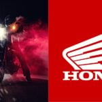 Moto fora de linha e logo da Honda - Foto Reprodução Internet