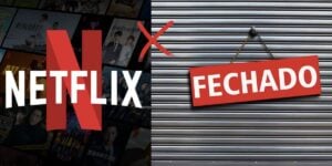 Netflix e loja fechada (Fotos: Reproduções / internet)