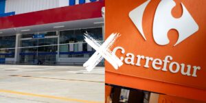 Novo rival do Carrefour vem como um meteoro no Brasil - Montagem TVFOCO