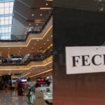 O fechamento em massa de shoppings em país por dívidas - Montagem: TVFOCO