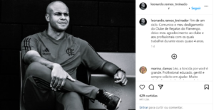 O professor fez uma publicação sobre a demissão - Foto Instagram