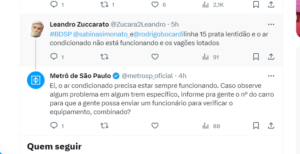 Por meio da rede social, cidadãos denunciam situação no Metrô de SP - Foto X