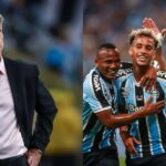 Renato Gaúcho e craques do Grêmio (Foto - Montagem TV Foco)