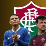 Thiago Silva e o treinador Fernando Diniz, do Fluminense (Foto - Montagem TV Foco)