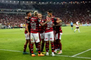 Time do Flamengo em campo - Foto Internet