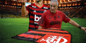 Tite e jogador do Flamengo (Foto: Reprodução, Montagem, TV Foco)