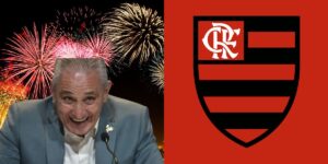 Tite, fogos de artifício e Flamengo - (Reprodução: Internet)