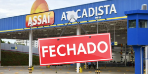 Unidade do Assaí é fechada (Foto: Reprodução, Montagem, TV foco)