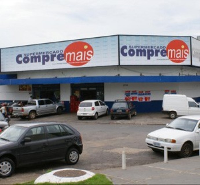 Unidade do Supermercado Compre Mais (Foto: Reprodução, Giro News)