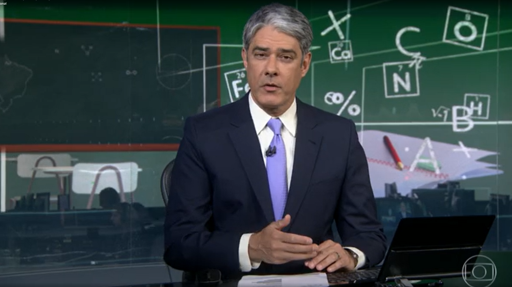 William Bonner confirma falência de empresa no JN (Foto: Reprodução, Globo)