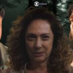 Caio, Agatha e Jurecê em Terra e Paixão (Foto: Reprodução / Globo / Montagem TV Foco)