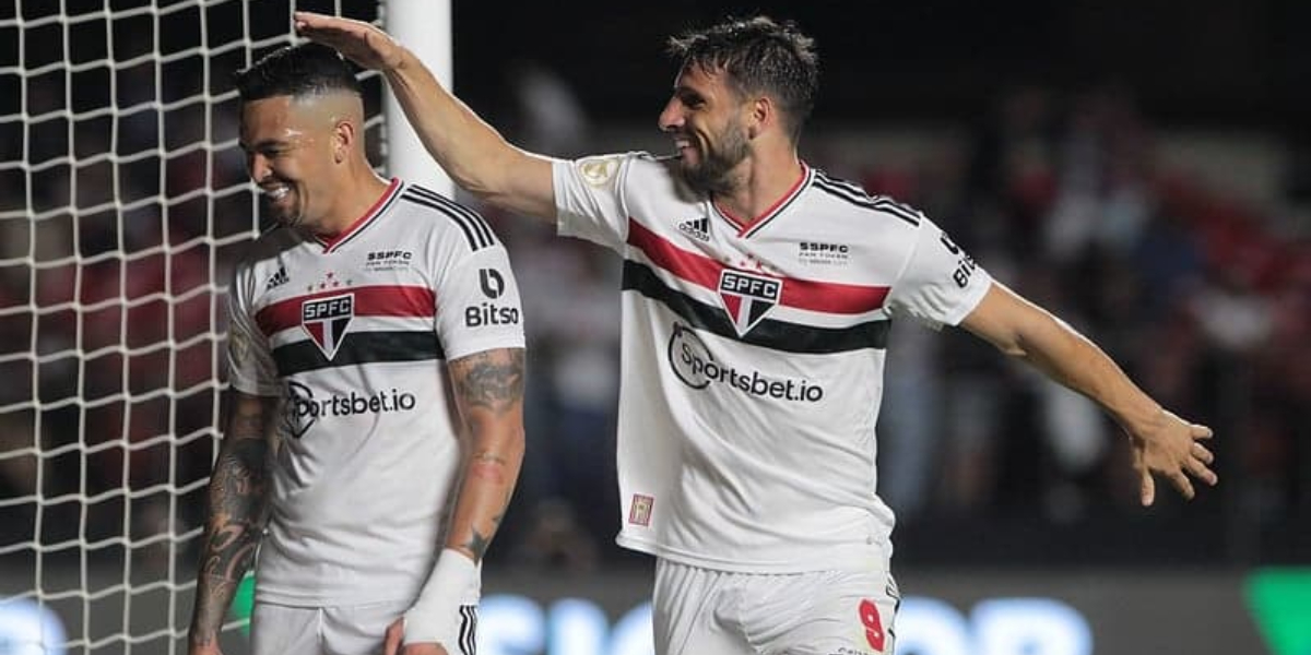 Calleri e Luciano formam dupla de sucesso no São Paulo de Dorival (Foto: Divulgação)