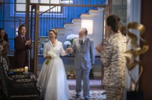 Cena do casamento de Agatha e Antônio em 'Terra e paixão' (Foto: Paulo Belote / TV Globo)