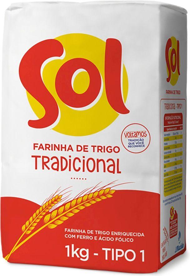 Farinha de trigo da Sol. Foto: Reprodução/Internet