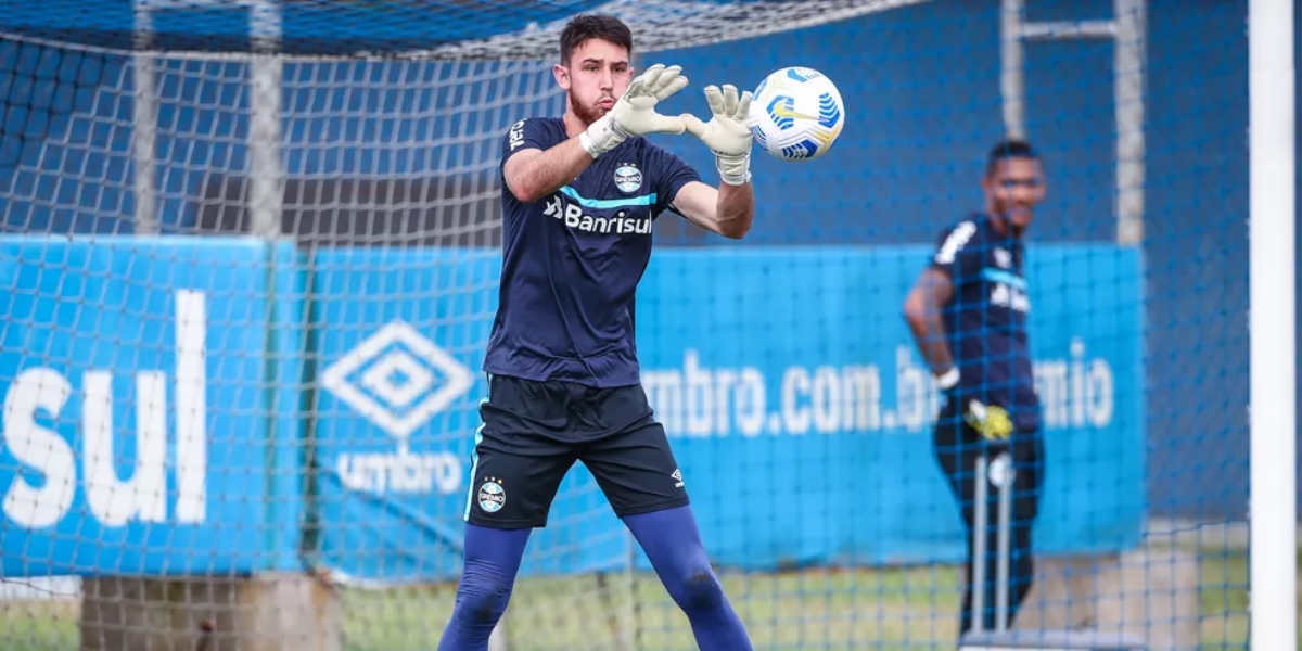 Felipe Scheibig é goleiro do time (Foto: Lucas Uebel/Grêmio)