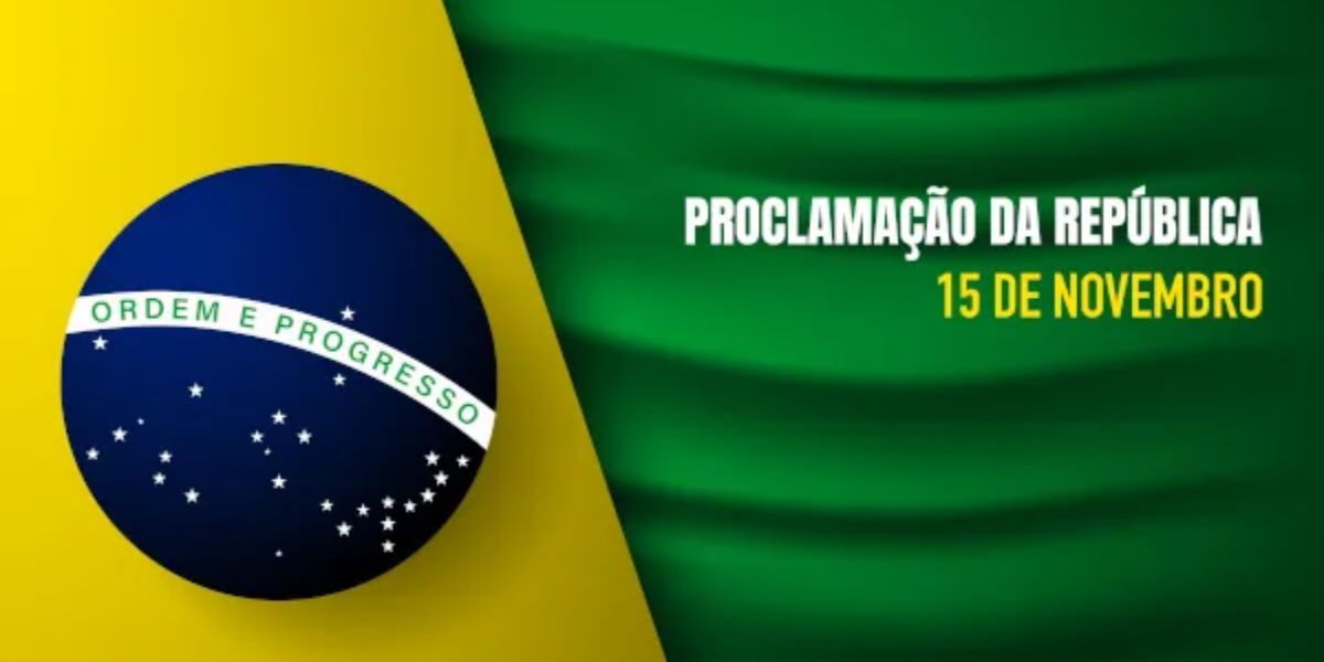 Dia 15 de novembro é comemorada a Proclamação da República (Reprodução: Internet)