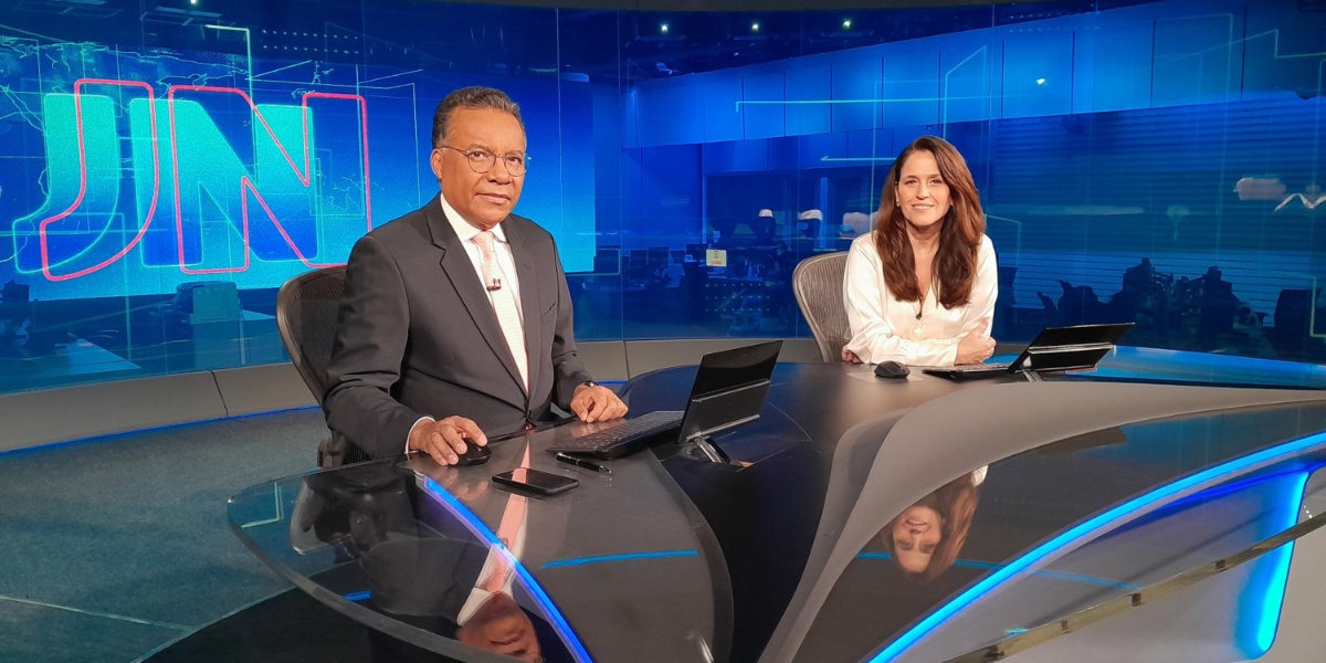 Heraldo Pereira e Luiza Guimarães - Foto: Reprodução/Globo