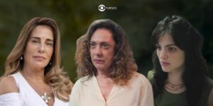 Irene, Agatha e Petra em cenas de Terra e Paixão (Foto: Reprodução / Globo / Montagem TV Foco)