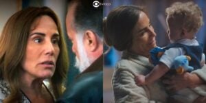 Irene, Antônio e Danielzinho em Terra e Paixão (Foto: Reprodução / Globo / Montagem TV Foco)