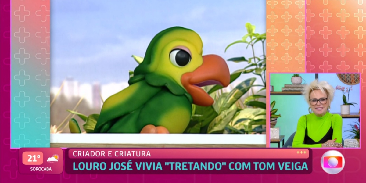 Ana Maria Braga 'revelou' a Louro José que parou de fumar (Foto: Reprodução/TV Globo)