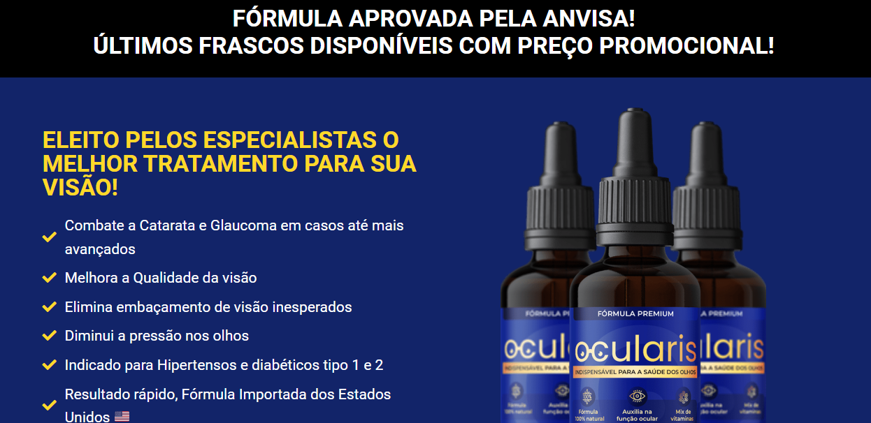 Ocularis mostra que produtos foram liberados pela Anvisa (Foto: Divulgação)