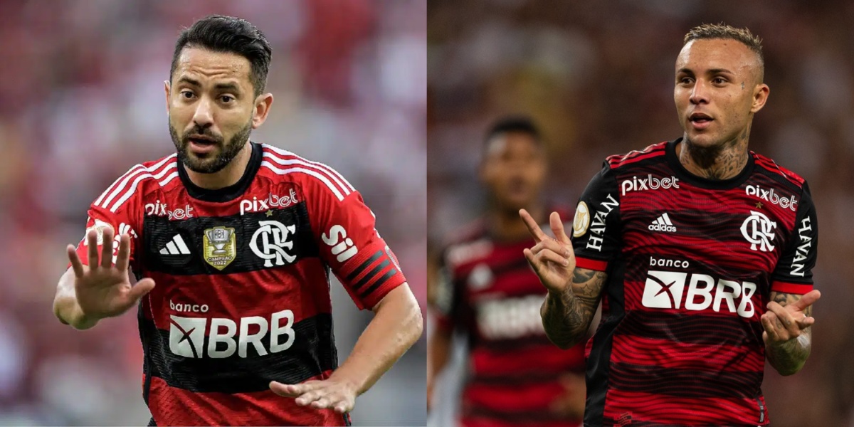 Everton Ribeiro e Cebolinha são alvo do São Paulo - (Foto: Reprodução / Internet)