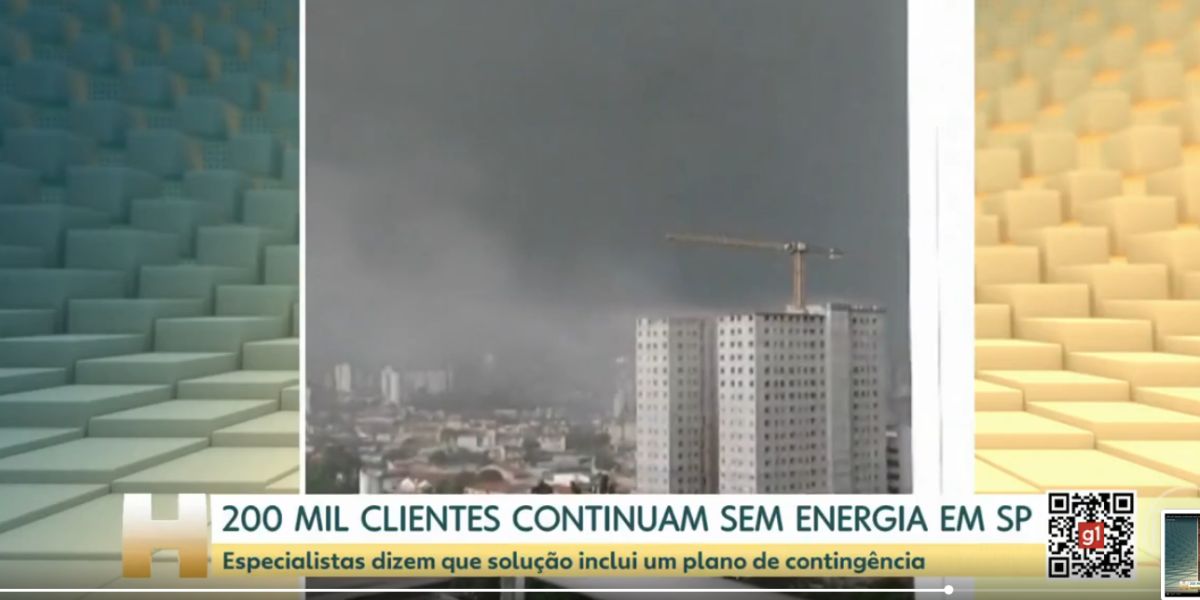 Situação em São Paulo (Foto: Reprodução / Jornal Hoje da Globo)