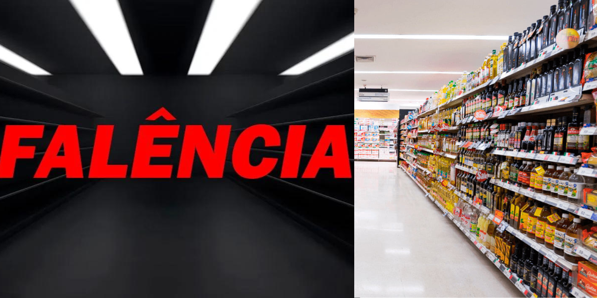 Três supermercados tiveram a falência decretada (Foto: Reprodução/ Internet)