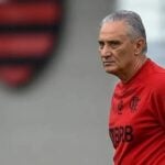 Tite durante treino no Flamengo (Foto: Reprodução / Internet)