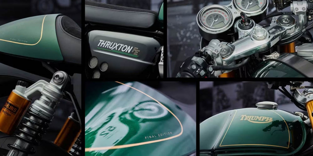 Detalhes da Thruxton Final Edition 2023 (Foto: Divulgação/Triumph)