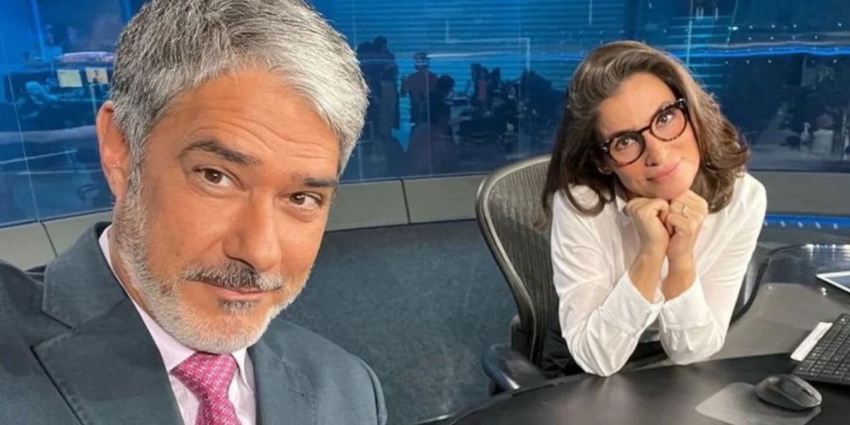 William Bonner e Renata Vasconcellos são âncoras do "Jornal Nacional" (Foto: Reprodução/Instagram)