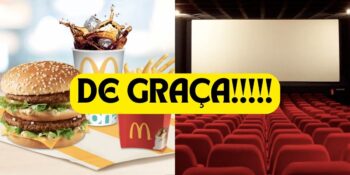 Mcdonald's e cinema de graça (Reprodução/Montagem TV Foco)