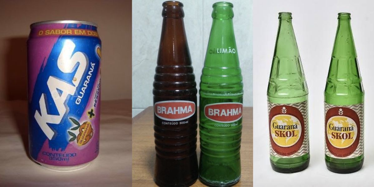 Kas Guaraná, Guaraná Brahma e Guaraná Skol (Reprodução/Internet)