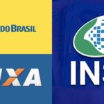 Logo da Caixa, Banco do Brasil e INSS (Reprodução/Montagem TV Foco)