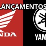 Lançamentos da Honda e Yamaha (Reprodução/Montagem TV Foco)