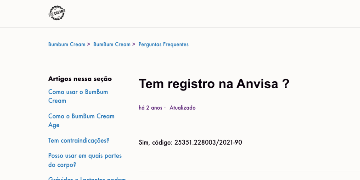 Produto aprovado pela ANVISA (Reprodução/Internet)