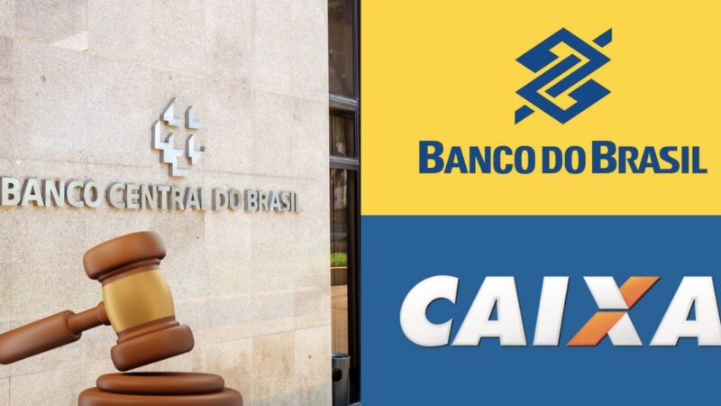 Banco Central, Banco do Brasil e Caixa Econômica (Reprodução/Montagem TV Foco)