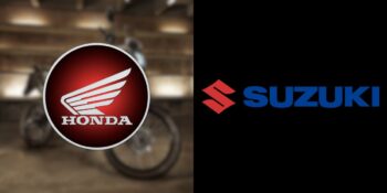 Logos da Honda e Suzuki (Reprodução/Montagem TV Foco)