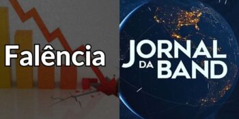 A derrocada de empresa gigante anunciada no Jornal da Band - Montagem TVFOCO