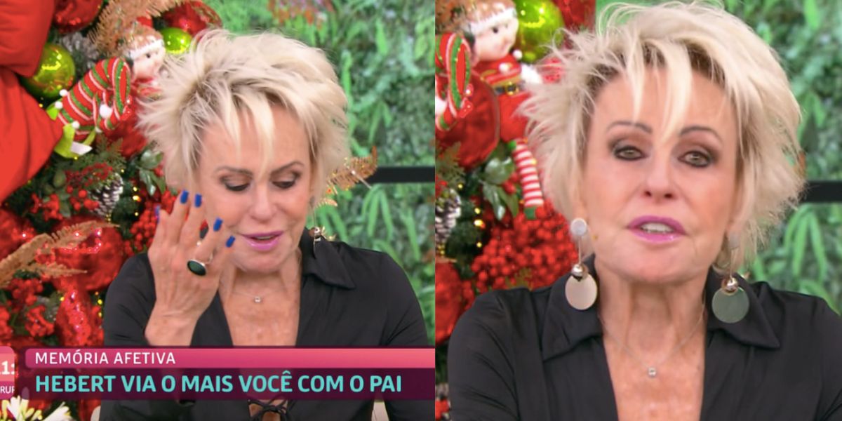 Ana Maria chora no Mais Você (Foto: Reprodução / Globo)