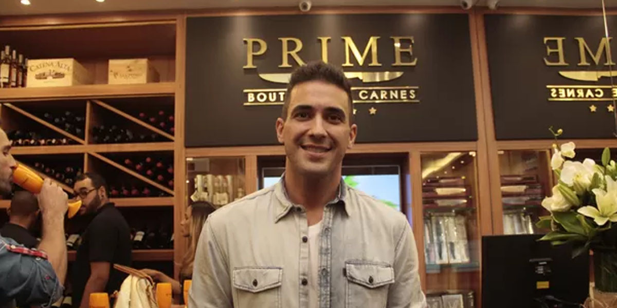 André Marques na sua empresa Prime - Boutique de Carnes (Foto: Reprodução - Instagram)