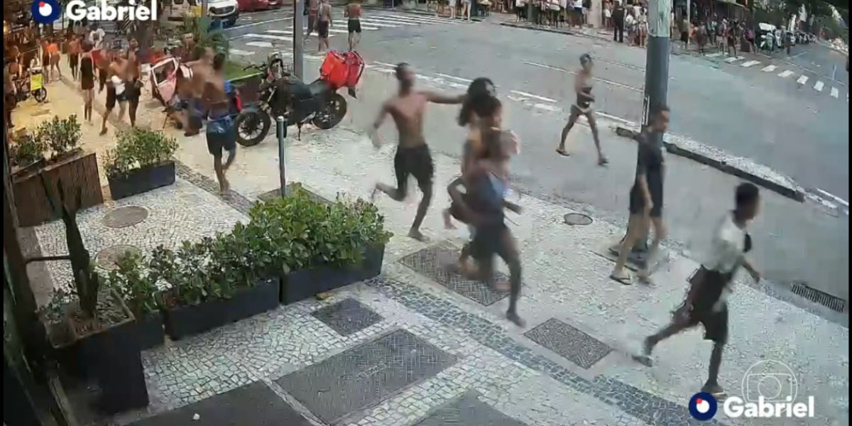 Assaltos no Rio de Janeiro (Foto: Reprodução / Bom Dia Brasil da Globo)